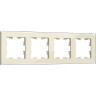 Рамка 4-м IEK BRITE РУ-4-2-БрВа BR-M42-G-K10